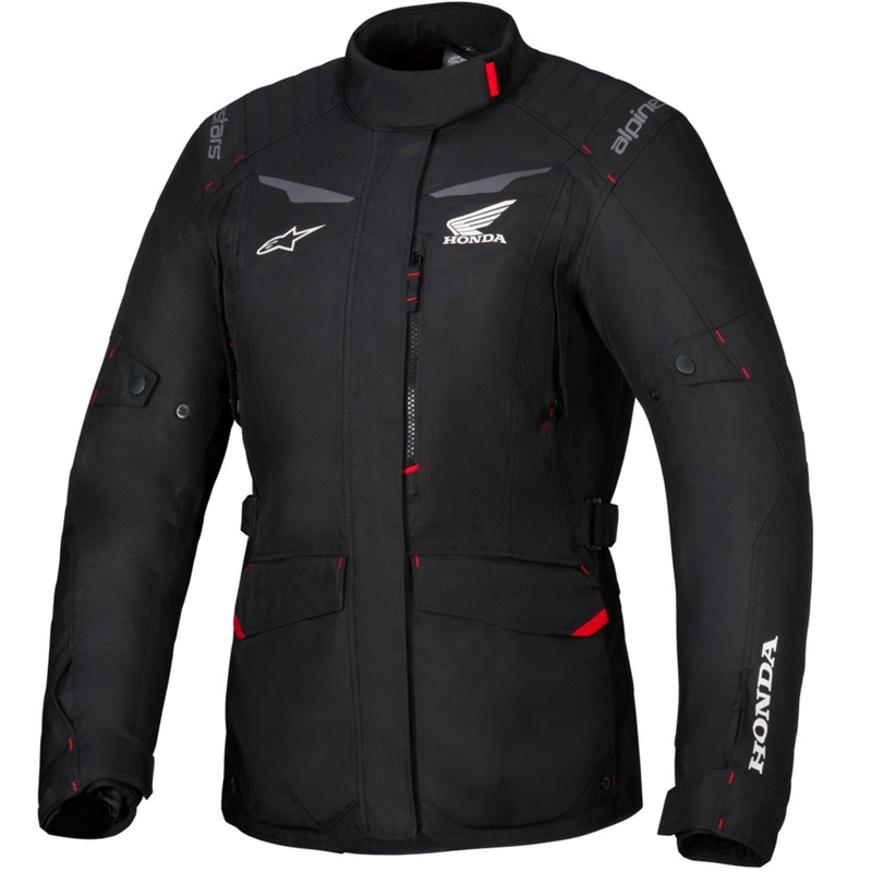 Alpinestars Stella ST-1 Αδιάβροχο γυναικείο μπουφάν μοτοσικλέτας Honda collection μαύρο-κόκκινο