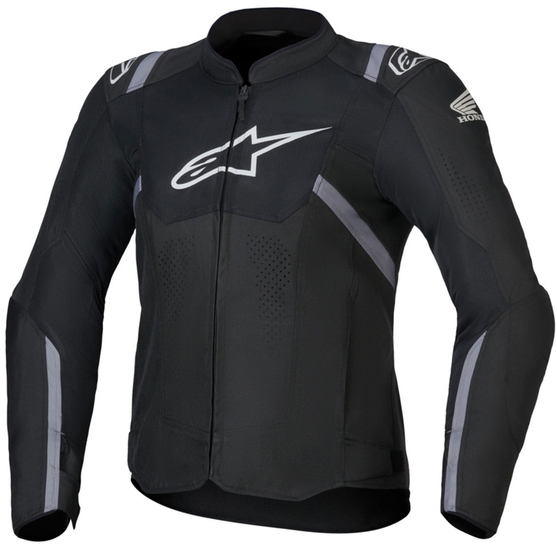 Γυναικείο μπουφάν μοτοσικλέτας Alpinestars Stella T-SPS Air V2 Honda collection μαύρο-γκρι-λευκό