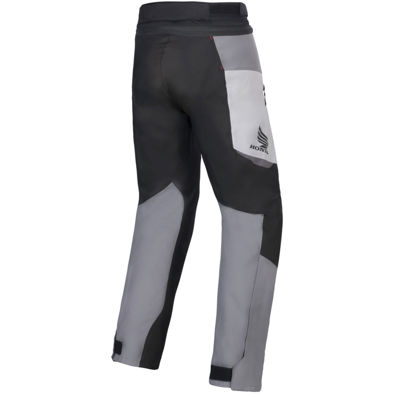 Αδιάβροχο παντελόνι μοτοσικλέτας Alpinestars ST-1, συλλογή Honda γκρι-σκούρο γκρι-μαύρο-κόκκινο