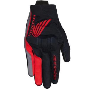 Γάντια μοτοσικλέτας Alpinestars Reef V2 Honda Collection Μαύρο-Κόκκινο-Γκρι