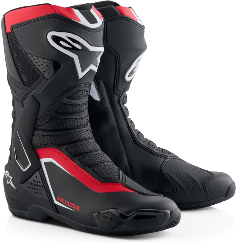 Μπότες μοτοσικλέτας Alpinestars SMX-6 V3 Honda Collection Μαύρο-Κόκκινο-Λευκό