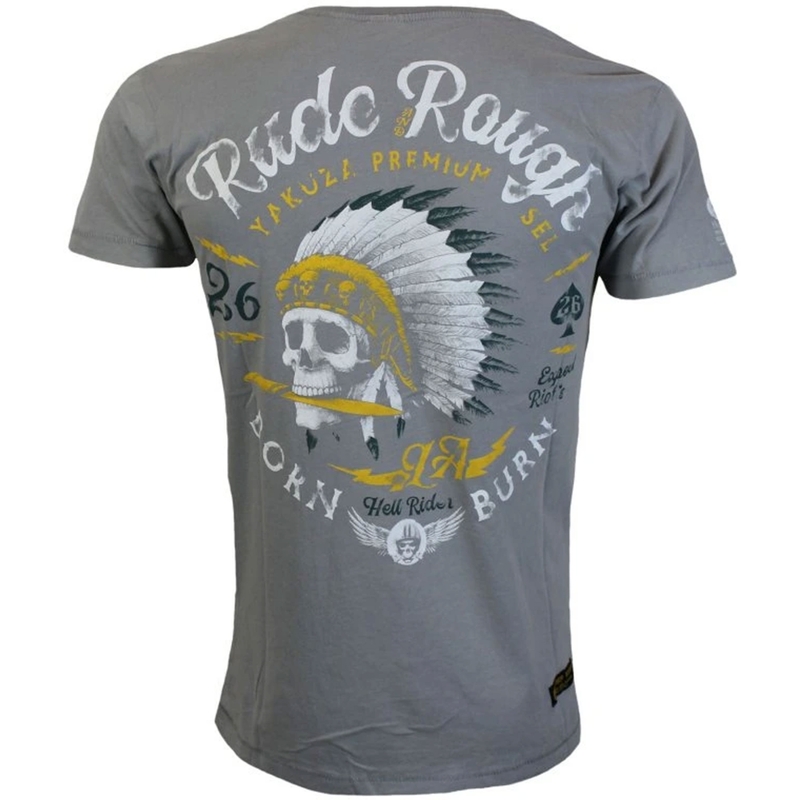 Μπλουζάκι Yakuza Premium Rude and Rough - γκρι Los Angeles