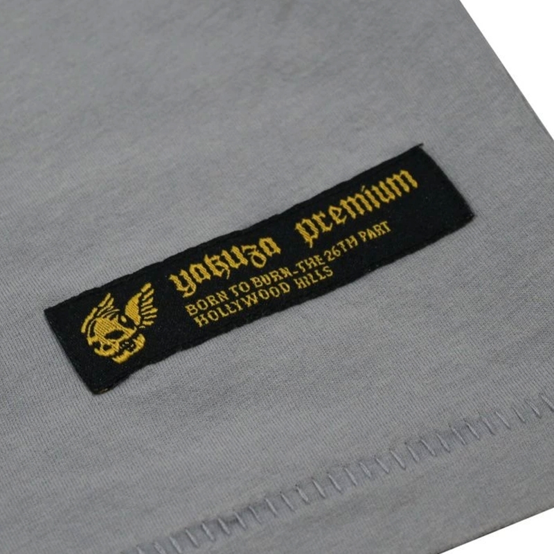 Μπλούζα Yakuza Premium Rude and Rough Born to Burn - γκρι Los Angeles