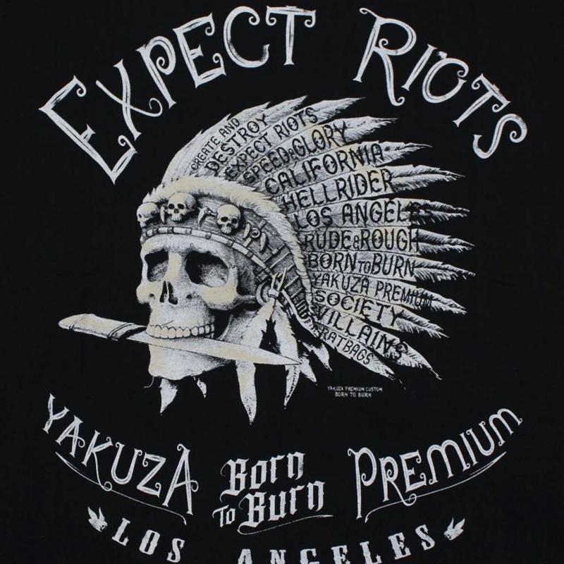 Μπλούζα Yakuza Premium Expect Riots - Λος Άντζελες μαύρο