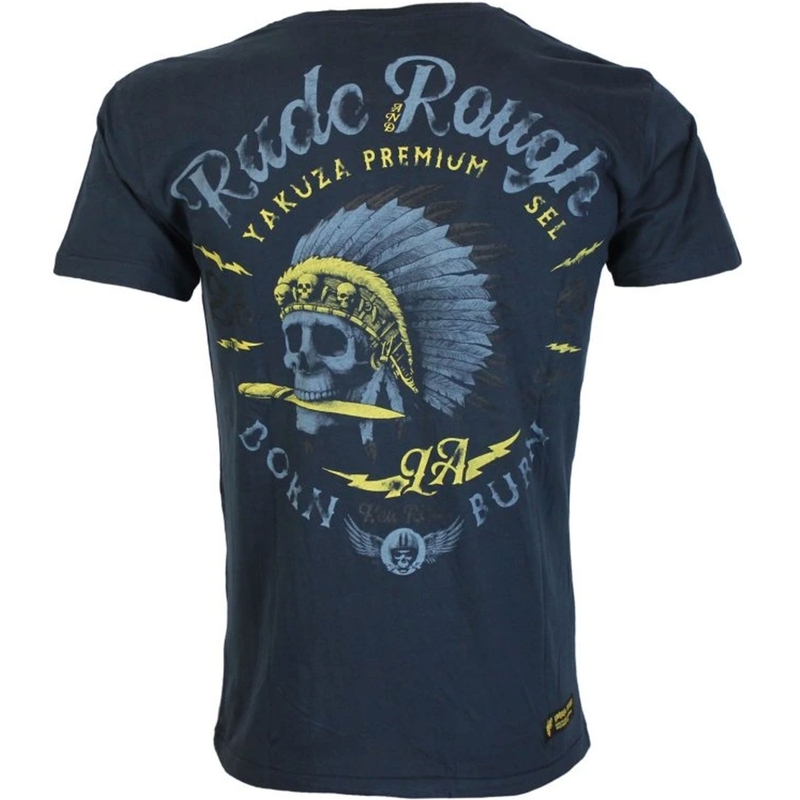 Μπλουζάκι Yakuza Premium Rude and Rough - Λος Άντζελες σκούρο μπλε