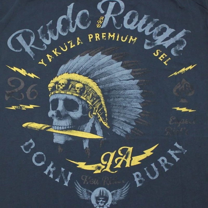 Μπλουζάκι Yakuza Premium Rude and Rough - Λος Άντζελες σκούρο μπλε