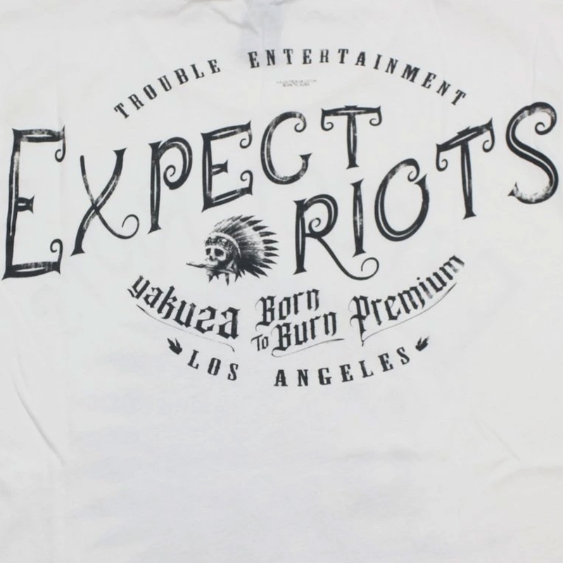 Μπλούζα Yakuza Premium Expect Riots - λευκό Λος Άντζελες