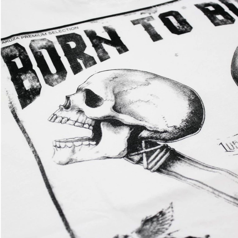 Μπλούζα Yakuza Premium Rude and Rough Born to Burn - λευκό Los Angeles