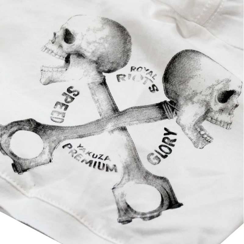 Μπλούζα Yakuza Premium Rude and Rough Born to Burn - λευκό Los Angeles