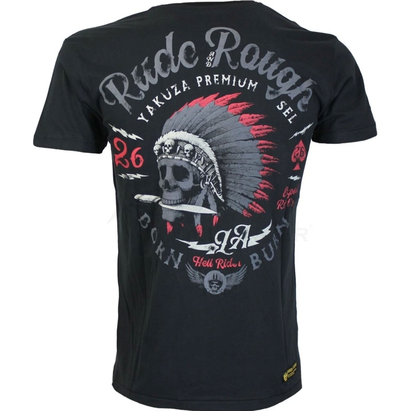 Μπλουζάκι Yakuza Premium Rude and Rough - Μαύρο Λος Άντζελες