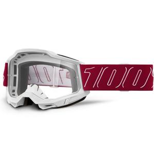 Γυαλιά motocross 100% Accuri 2 Redline με διαφανές πλεξιγκλάς