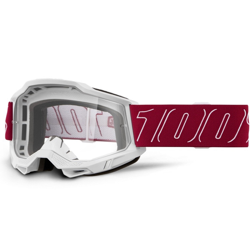Γυαλιά motocross 100% Accuri 2 Redline με διαφανές πλεξιγκλάς
