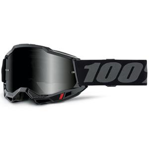 Γυαλιά Motocross 100% Accuri 2 Μαύρο με φιμέ πλεξιγκλάς