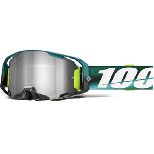 Γυαλιά motocross 100% ARmatic Polarity με ασημί πλεξιγκλάς