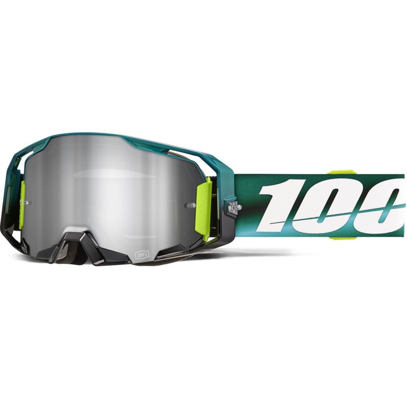 Γυαλιά motocross 100% ARmatic Polarity με ασημί πλεξιγκλάς