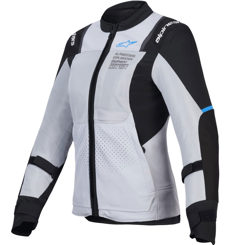 Γυναικείο μπουφάν μοτοσικλέτας Alpinestars Stella ST-2 Air ανοιχτό γκρι-μαύρο