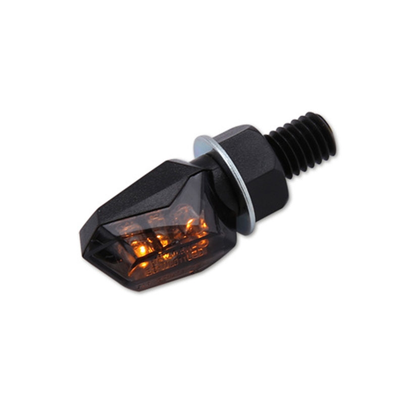 Φλας μοτοσικλέτας Highsider Smart Tiny LED σε μαύρο χρώμα