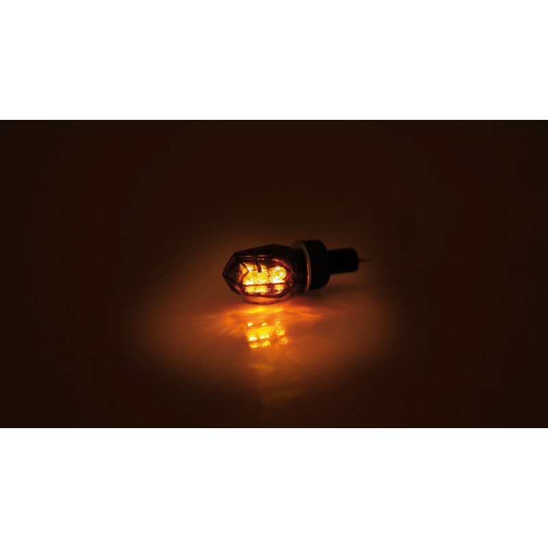 Φλας μοτοσικλέτας Highsider Smart Tiny LED σε μαύρο χρώμα