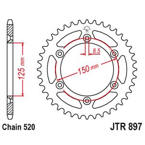 Řetězová rozeta JT 40 zubů, 520