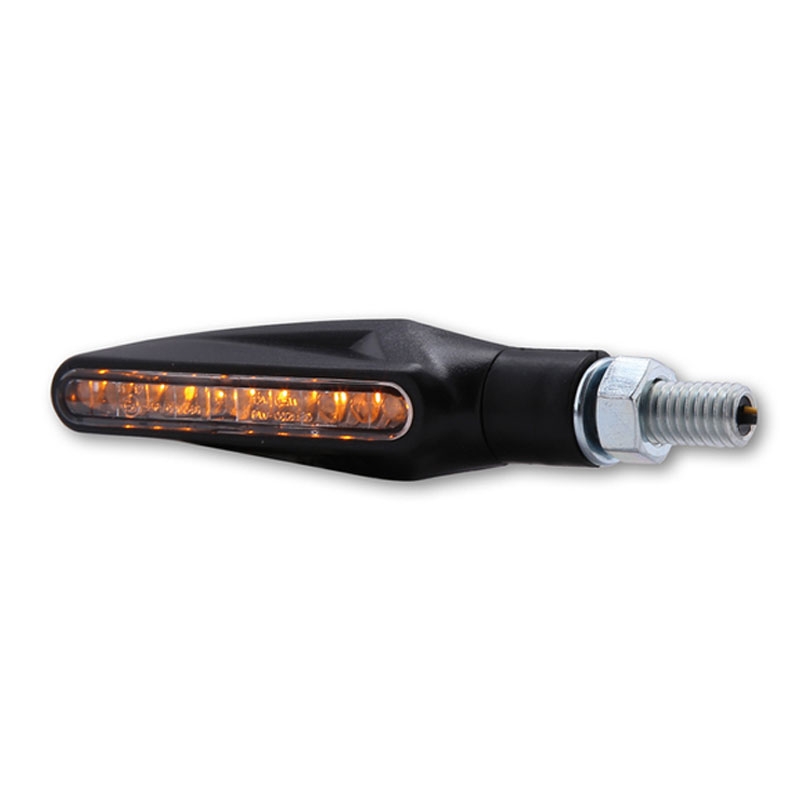 Φλας μοτοσικλέτας Highsider Smart Stix LED σε μαύρο χρώμα