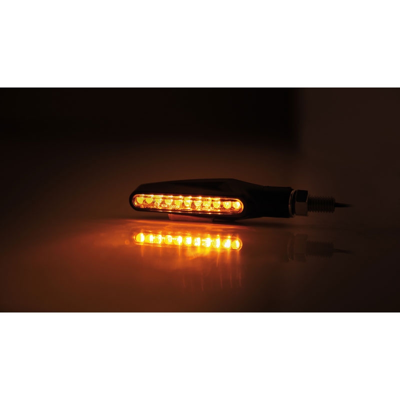 Φλας μοτοσικλέτας Highsider Smart Stix LED σε μαύρο χρώμα