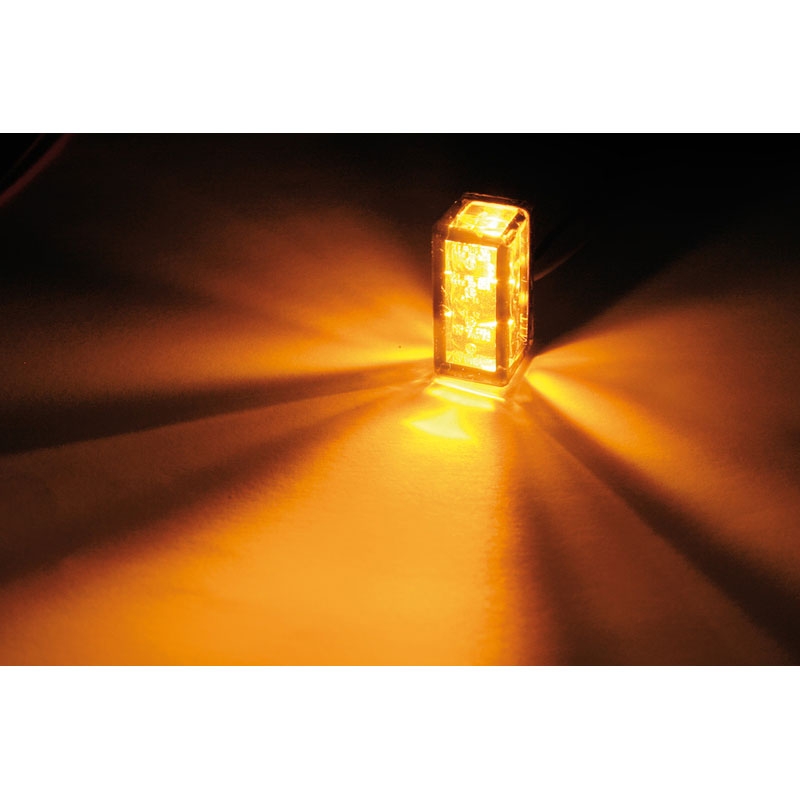 Φλας μοτοσικλέτας Highsider Smart Cube-V LED μαύρο