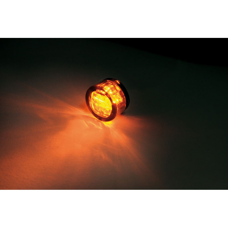 Φλας μοτοσικλέτας Highsider Smart Micro Pin LED σε μαύρο χρώμα