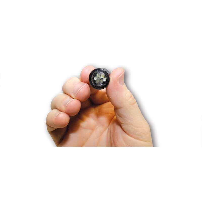 Φλας μοτοσικλέτας Highsider Smart Micro Pin LED σε μαύρο χρώμα