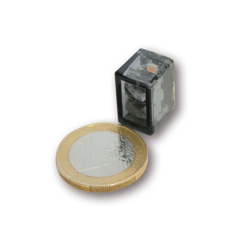 Φλας μοτοσικλέτας Highsider Smart Micro Cube-V LED σε γκρι χρώμα