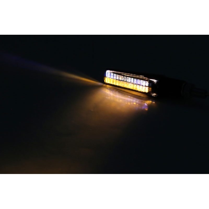 Φλας μοτοσικλέτας Highsider Smart Fineline LED 2 σε 1 μαύρο