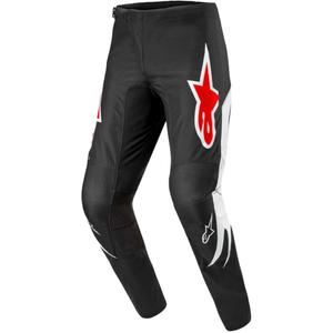 Alpinestars Fluid Lucent Παντελόνι Motocross Μαύρο, Λευκό και Κόκκινο