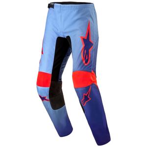 Alpinestars Fluid Lucent Παντελόνι Motocross μπλε-φωτεινό μπλε-πορτοκαλί