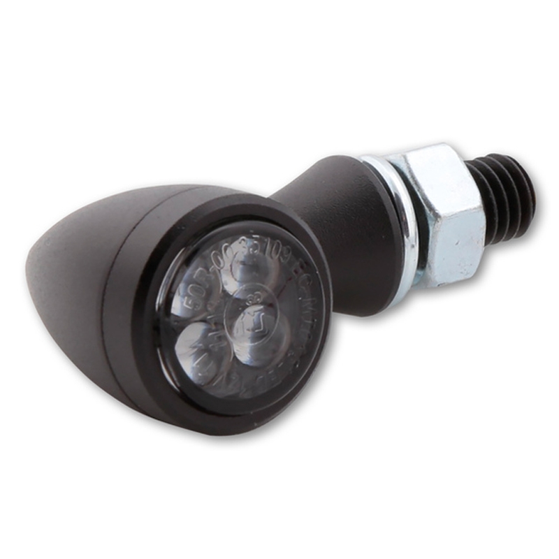 Φλας μοτοσικλέτας Highsider Smart Sixteen Bullet LED σε γκρι χρώμα