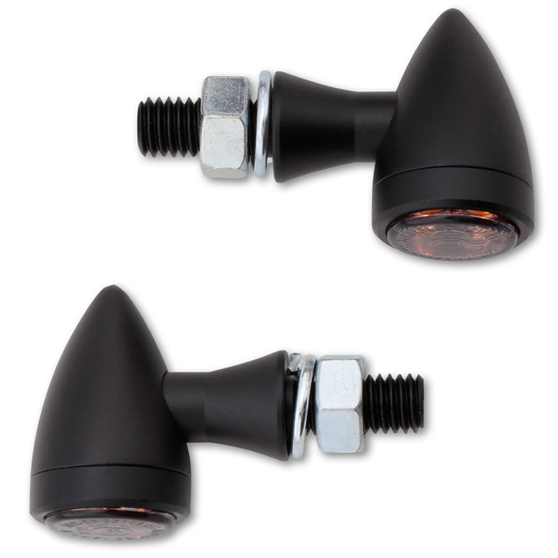 Φλας μοτοσικλέτας Highsider Smart Sixteen Bullet LED σε γκρι χρώμα
