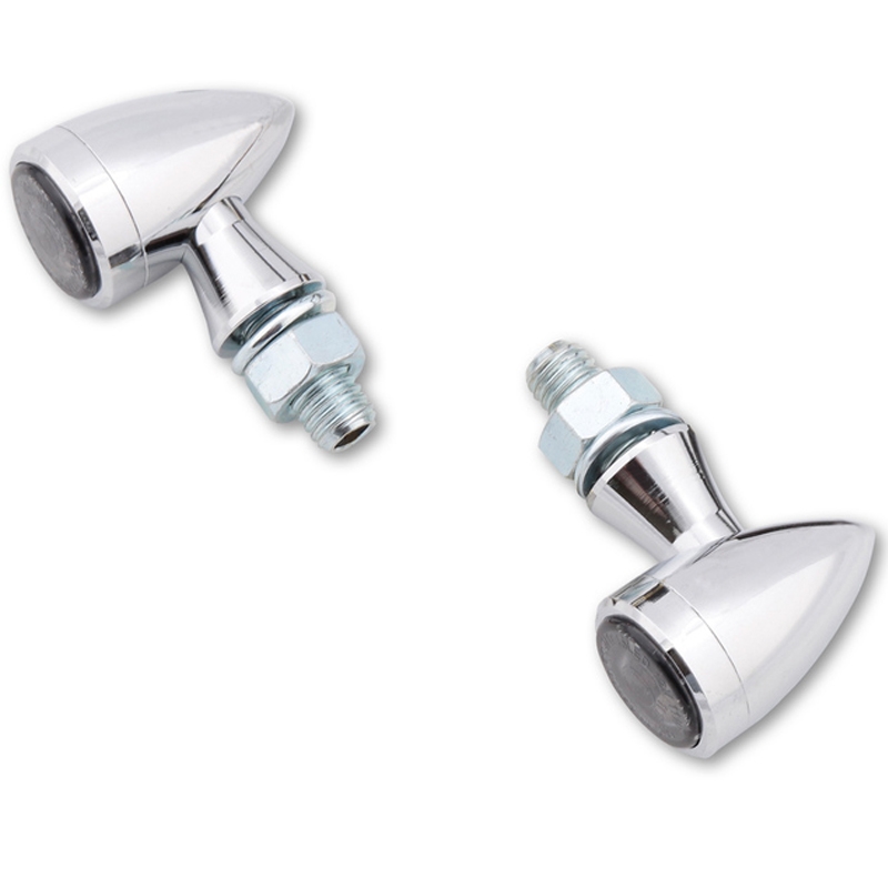 Φλας μοτοσικλέτας Highsider Smart Sixteen Bullet LED χρωμιωμένο