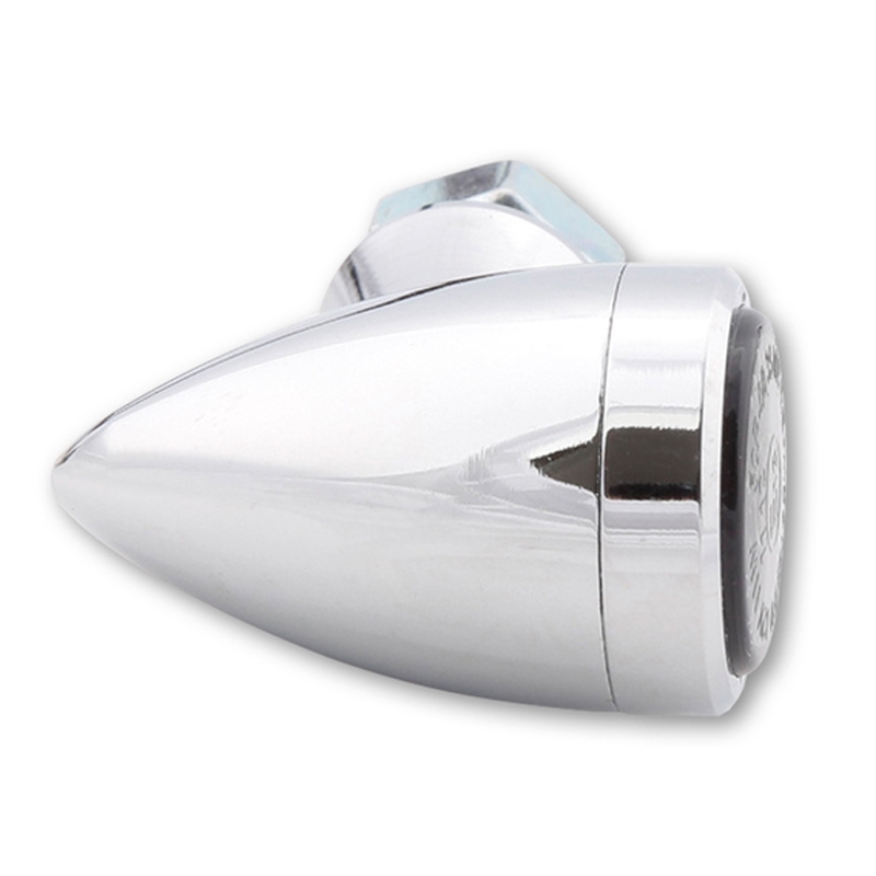 Φλας μοτοσικλέτας Highsider Smart Sixteen Bullet LED χρωμιωμένο