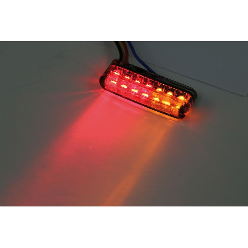 Φλας μοτοσικλέτας Highsider Smart Shorty LED 3 σε 1 μαύρο