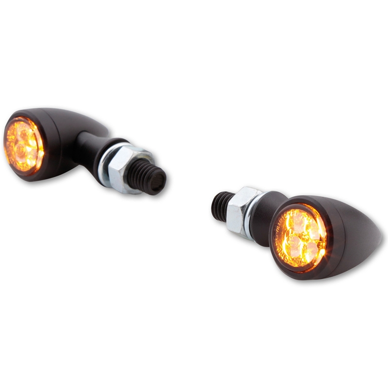 Φλας μοτοσικλέτας Highsider Smart Sixteen Bullet LED 3 σε 1 σε γκρι χρώμα