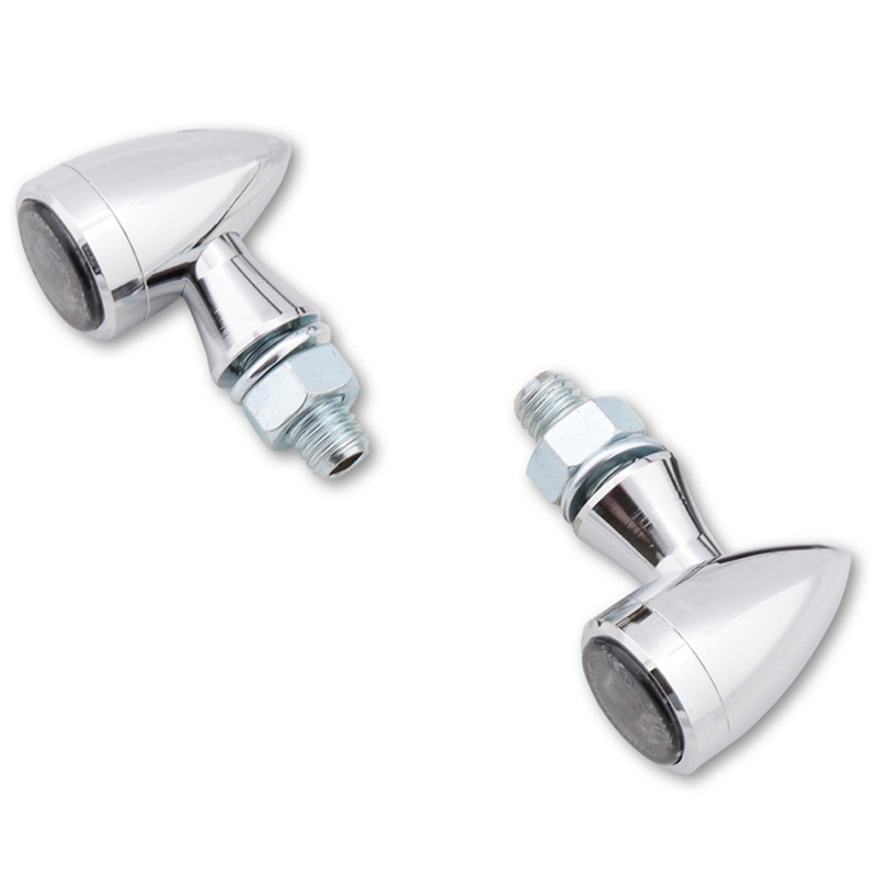 Φλας μοτοσικλέτας Highsider Smart Sixteen Bullet LED 3 σε 1 χρώμιο
