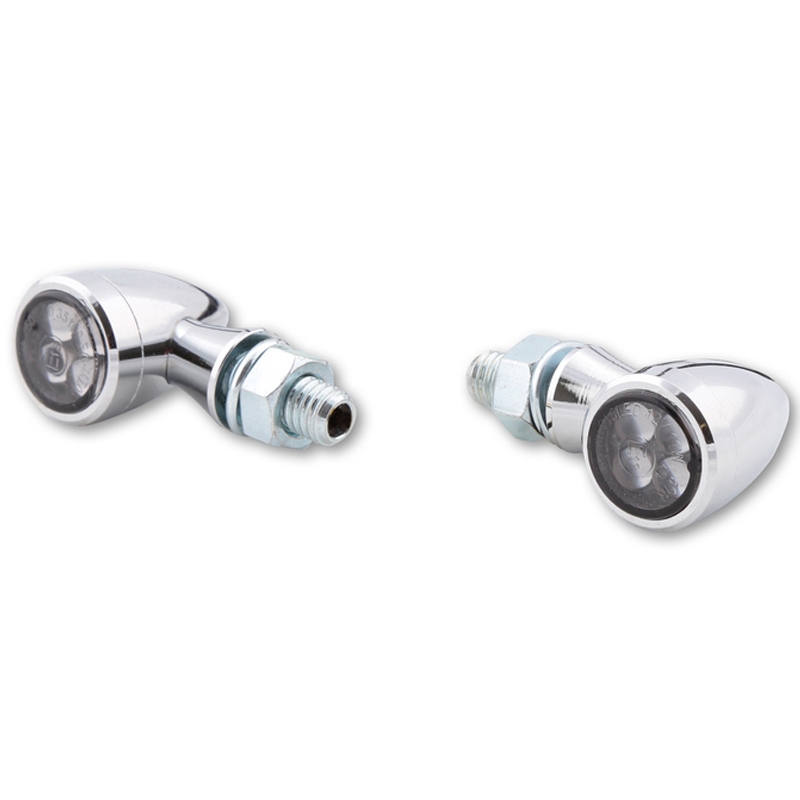 Φλας μοτοσικλέτας Highsider Smart Sixteen Bullet LED 3 σε 1 χρώμιο