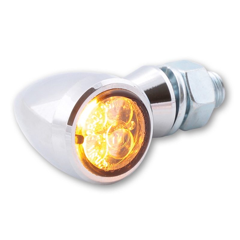 Φλας μοτοσικλέτας Highsider Smart Sixteen Bullet LED 3 σε 1 χρώμιο