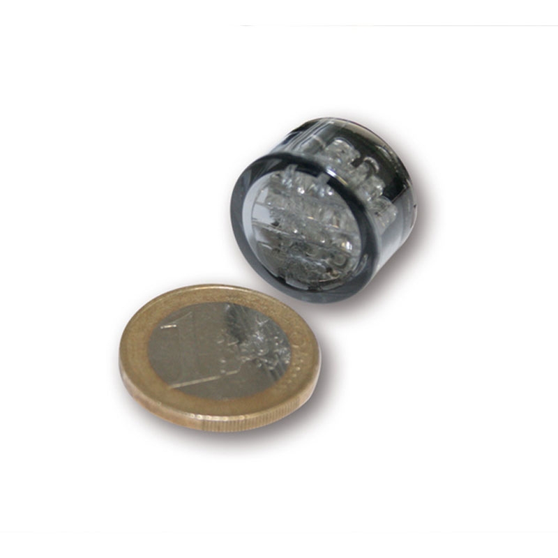 Πίσω φως μοτοσικλέτας Highsider Smart Pin LED, γκρι smoke