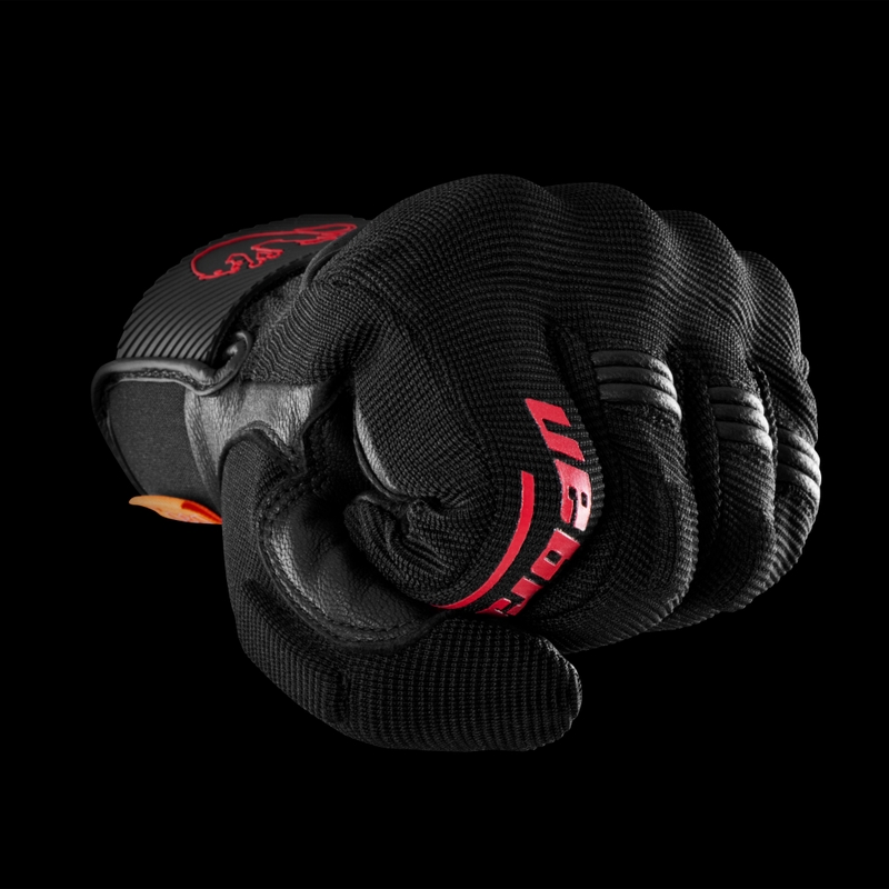 Γάντια μοτοσικλέτας Furygan Jet D3O Evo μαύρο-κόκκινο