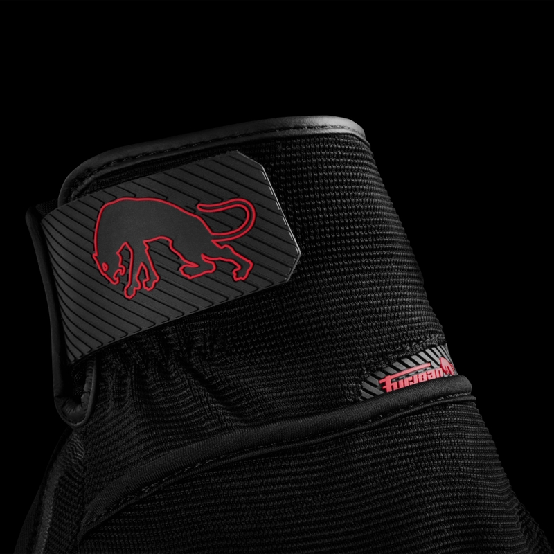 Γάντια μοτοσικλέτας Furygan Jet D3O Evo μαύρο-κόκκινο