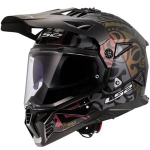 Κράνος μοτοσικλέτας Enduro LS2 MX702 Pioneer II Rangi μαύρο