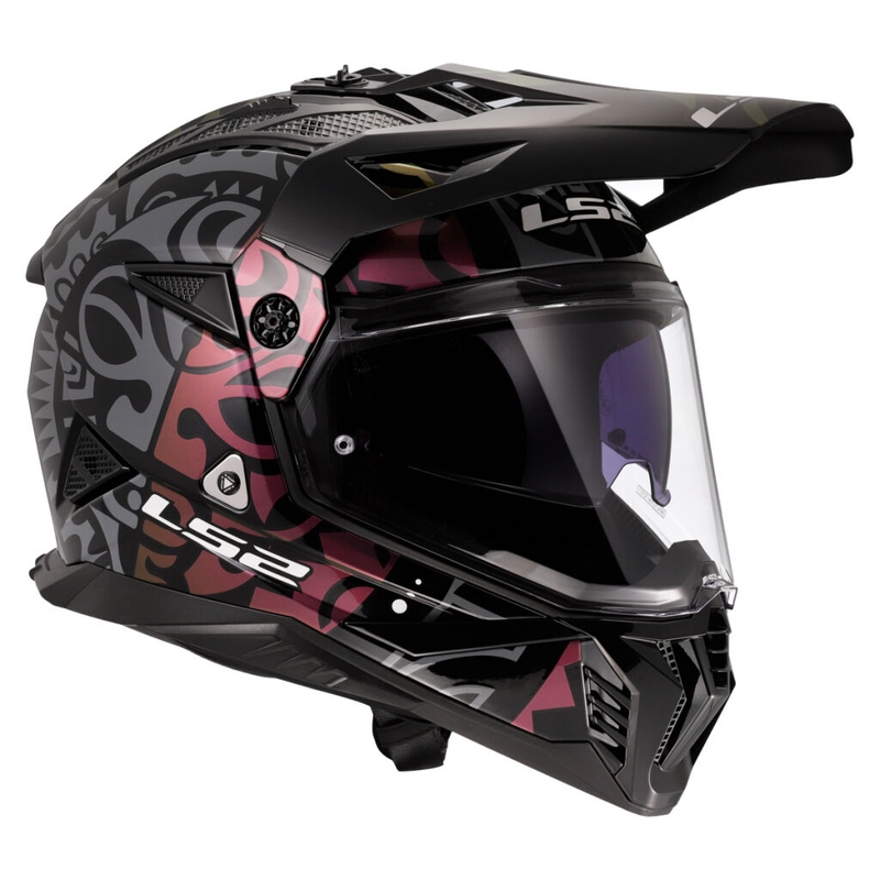 Κράνος μοτοσικλέτας Enduro LS2 MX702 Pioneer II Rangi μαύρο