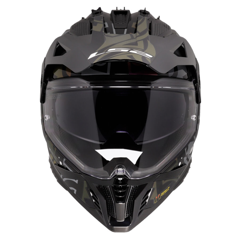 Κράνος μοτοσικλέτας Enduro LS2 MX702 Pioneer II Rangi μαύρο
