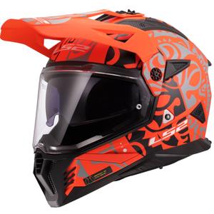 Κράνος μοτοσικλέτας Enduro LS2 MX702 Pioneer II Rangi πορτοκαλί