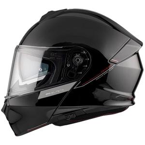 MT Genesis SV Solid A1 μαύρο γυαλιστερό tip-up κράνος μοτοσικλέτας