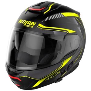 Nolan N100-6 Surveryor N-COM 22 μαύρο και κίτρινο αναδιπλούμενο κράνος μοτοσικλέτας